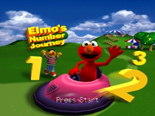 Elmo's Number Journey title screen for Nintendo 64